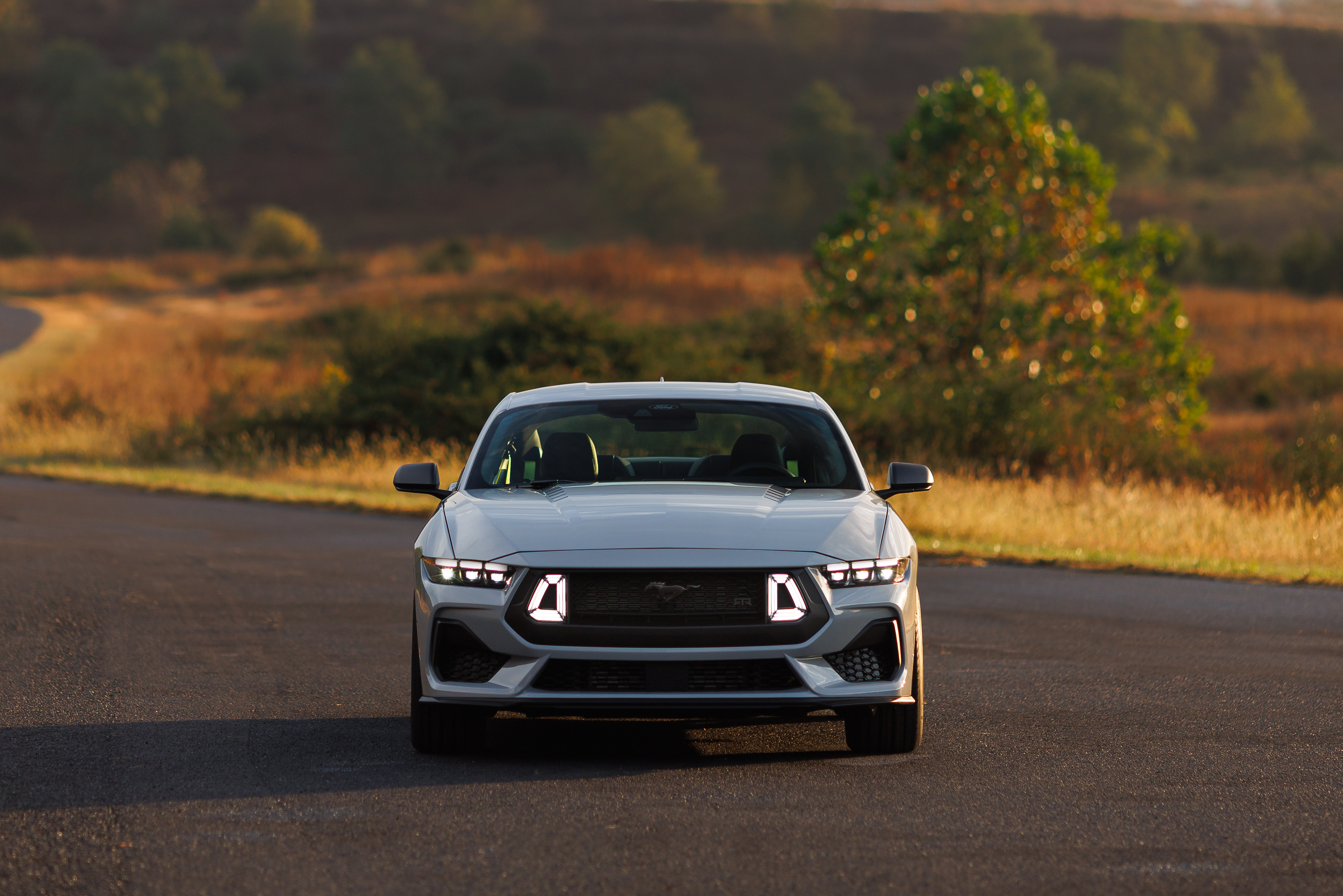 Optional RTR package available on 2026 Ford Mustang EcoBoost fastback.Preproduction model shown. Available late spring 2026. 